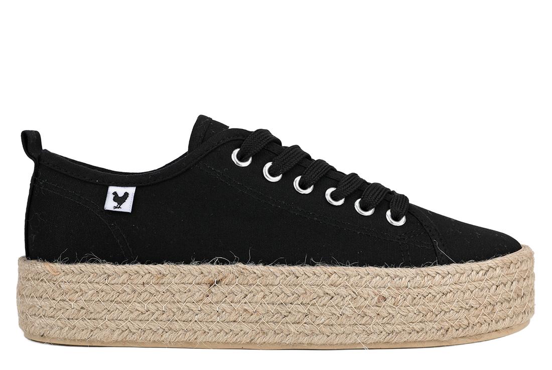 Tina Negro Womens Espadrille Shoes