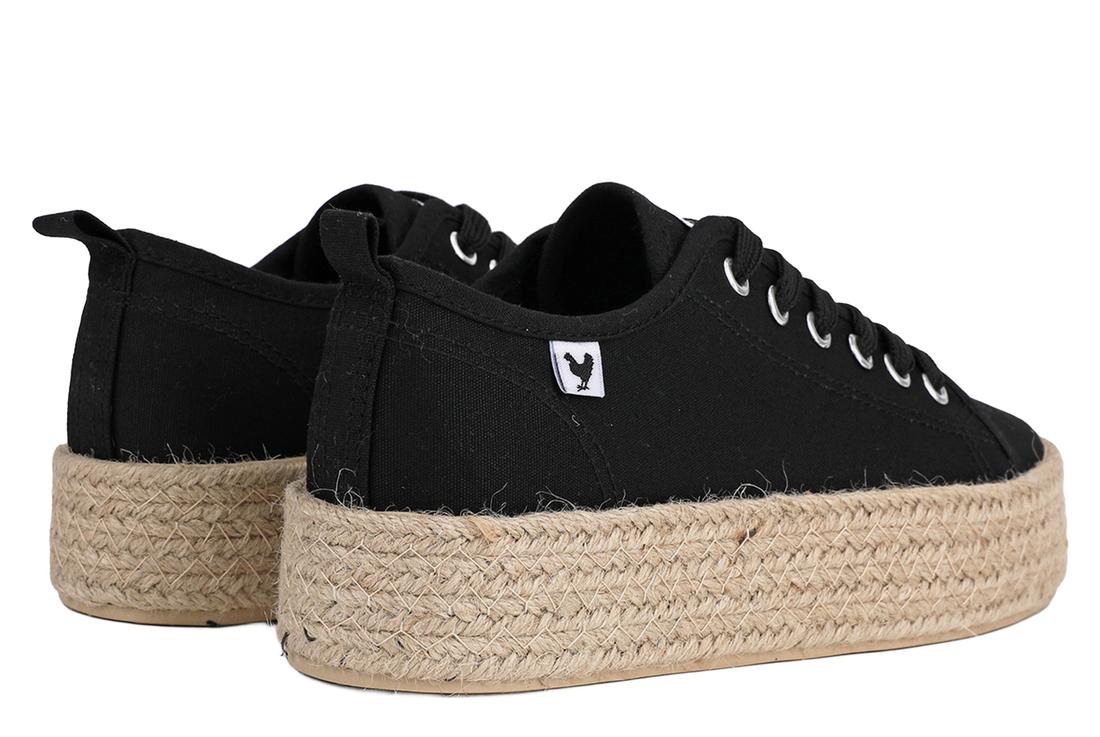Tina Negro Womens Espadrille Shoes