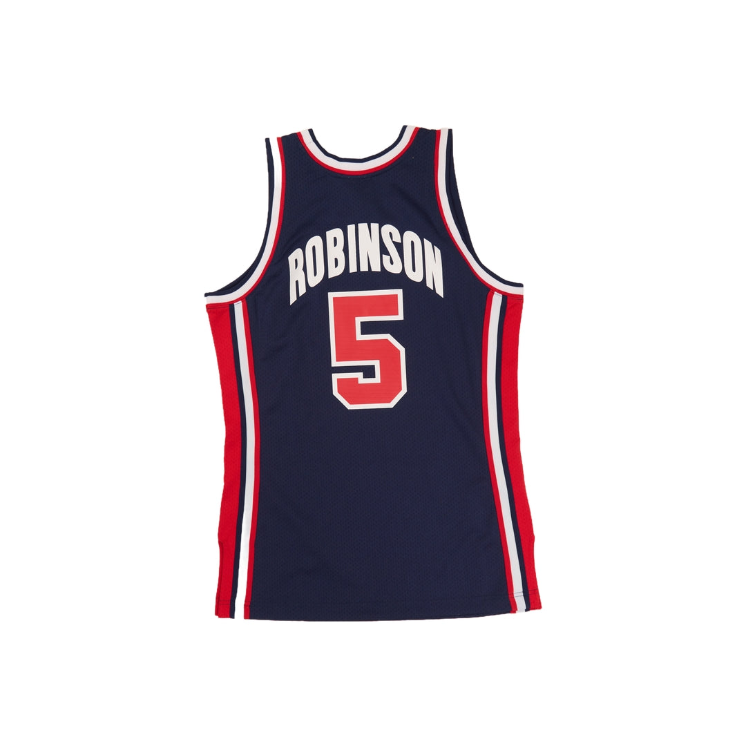 Mitchell And Ness Team Usa Auth Jersey Sporttop Nvy MN18418USANAVY92DRBM