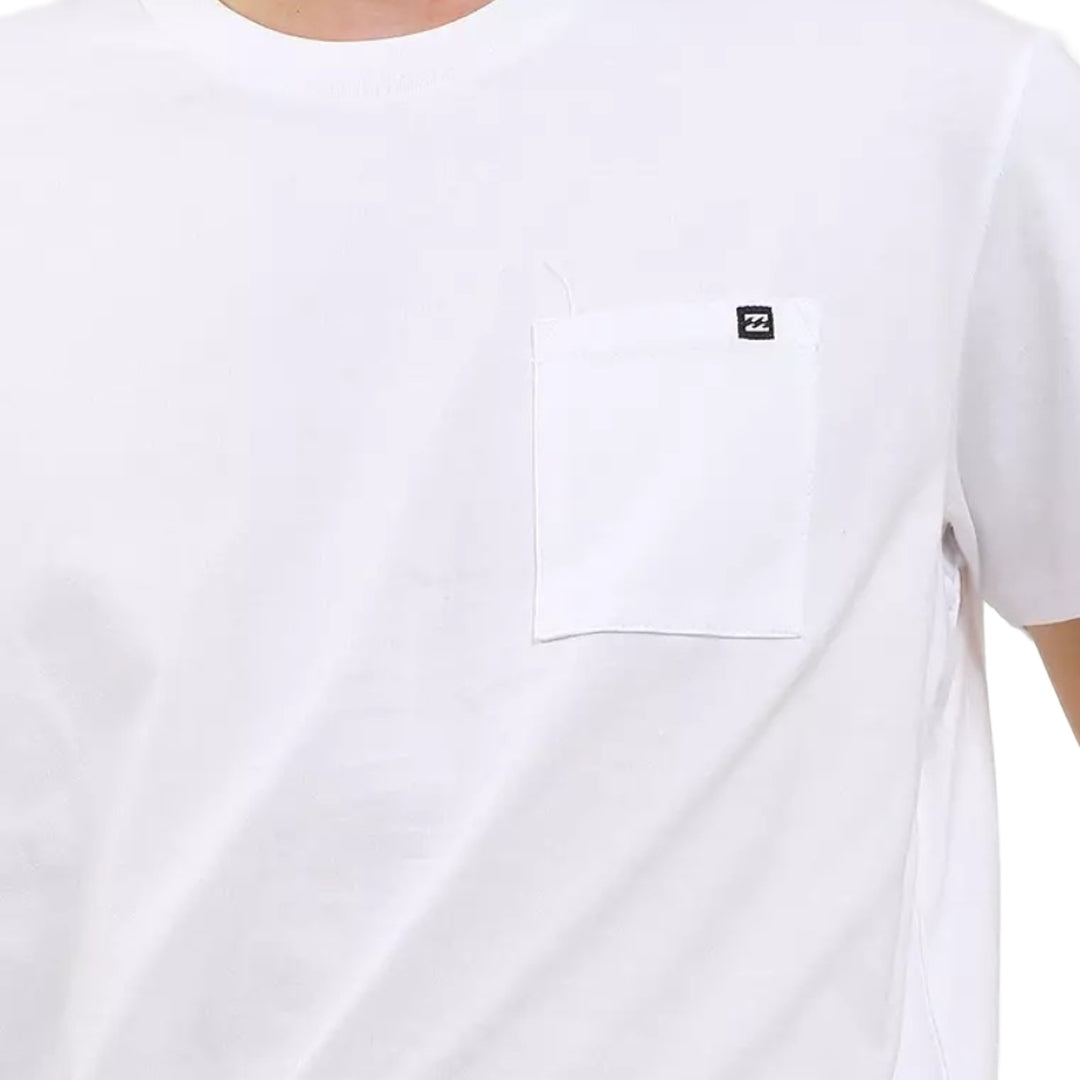 Billabong Premium Pocket Ss Wht Mens Shirt
